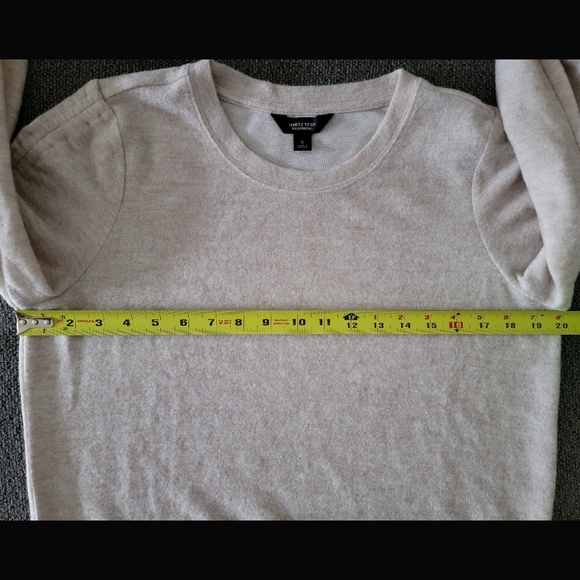 BNWT Simply Vera Vera Wang Women's Size S Soft Cream Scrunched Sleeve Sweater - Picture 5 of 6